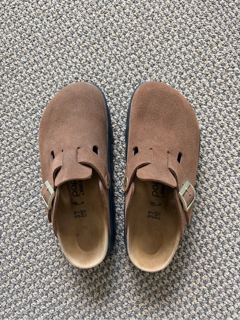 Papillo Birkenstock Boston Chunky EU 37 US 6-6.5 Like New! - Picture 4 of 6